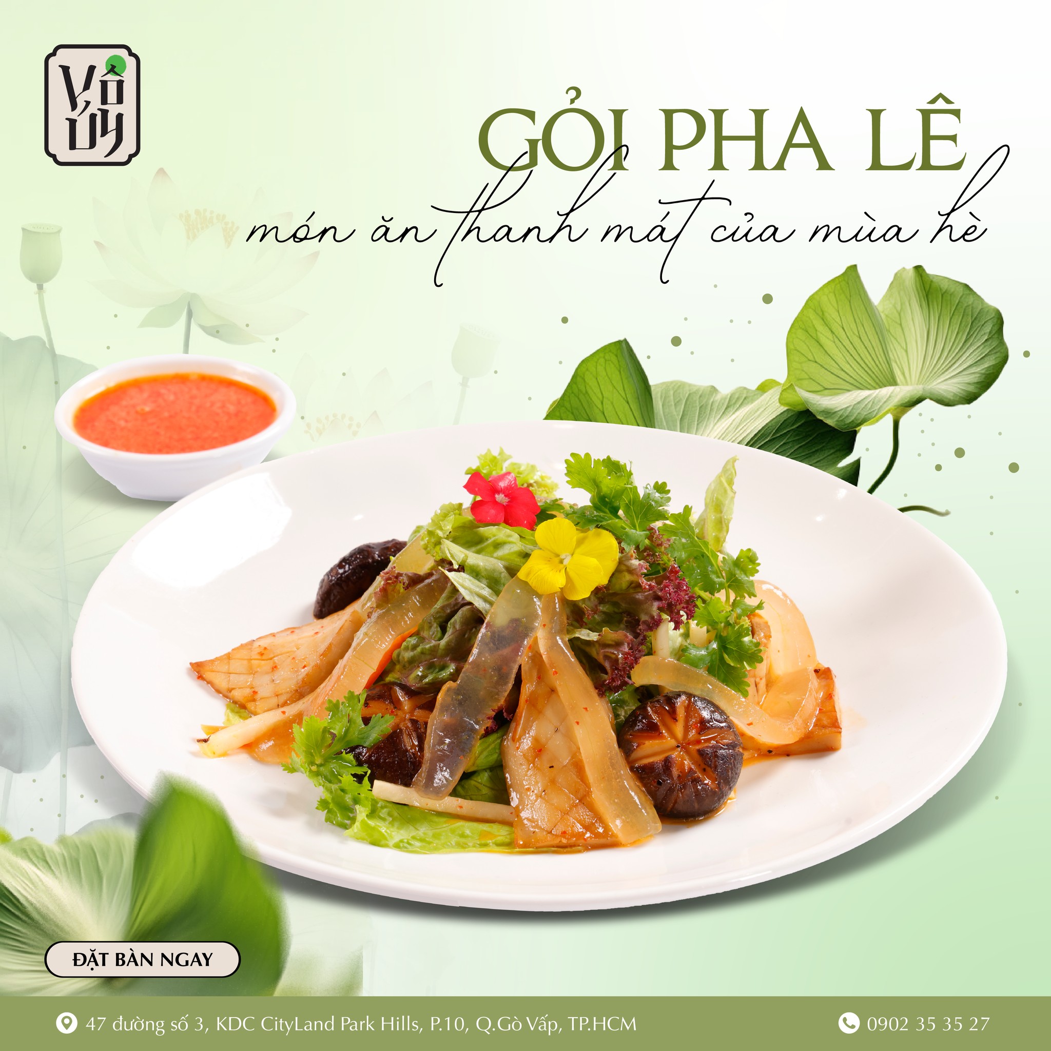 Top 3 món gỏi chay ngon nhất tại nhà hàng Vô Úy - Gỏi Pha Lê