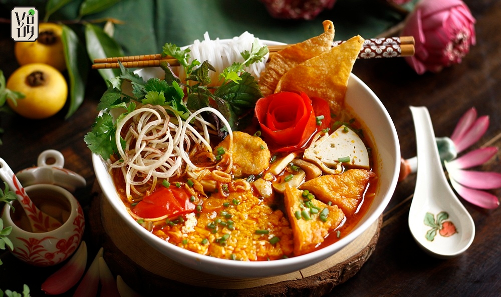 Cách nấu bún riêu chay không cần sữa đậu nành