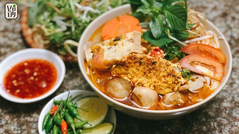 Cách nấu bún riêu chay bằng sữa đậu nành