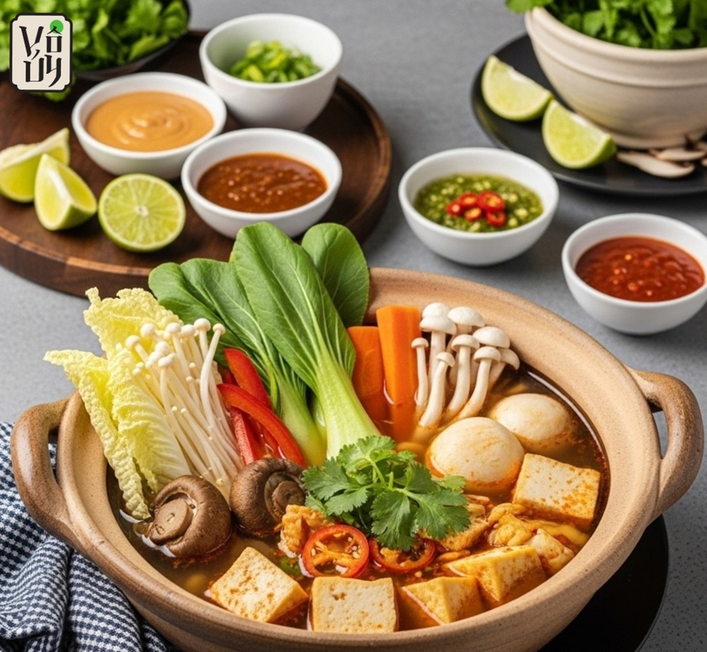 Cách nấu lẩu Thái chay ngon đậm đà