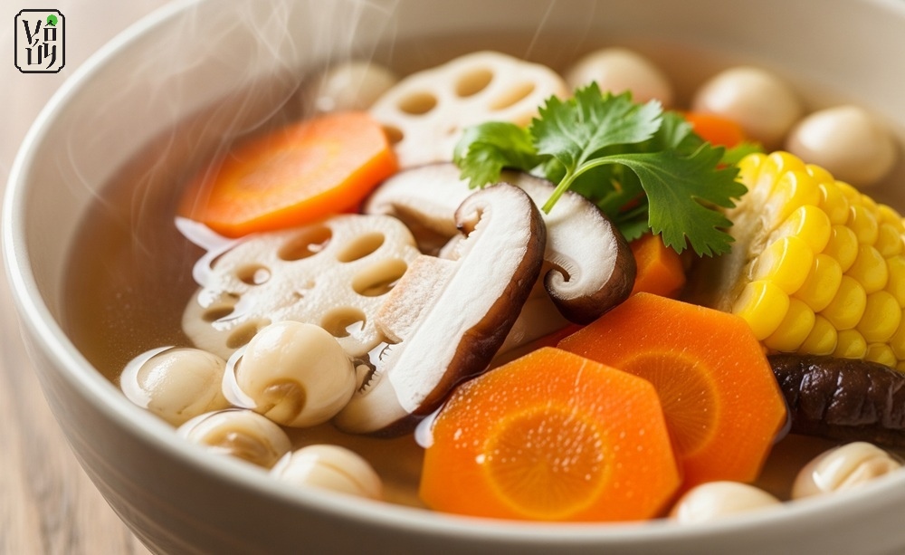 Các món ăn chay thường ngày đơn giản, dễ nấu - Canh hạt sen nấm