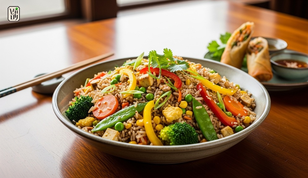 Vegetarian Fried Rice – A Perfect Dish for Full Moon Days