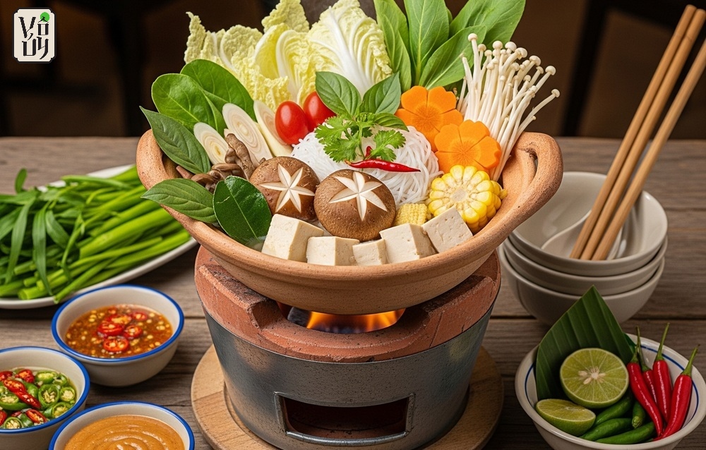 Bí quyết nấu lẩu thái chay chuẩn vị nhà hàng