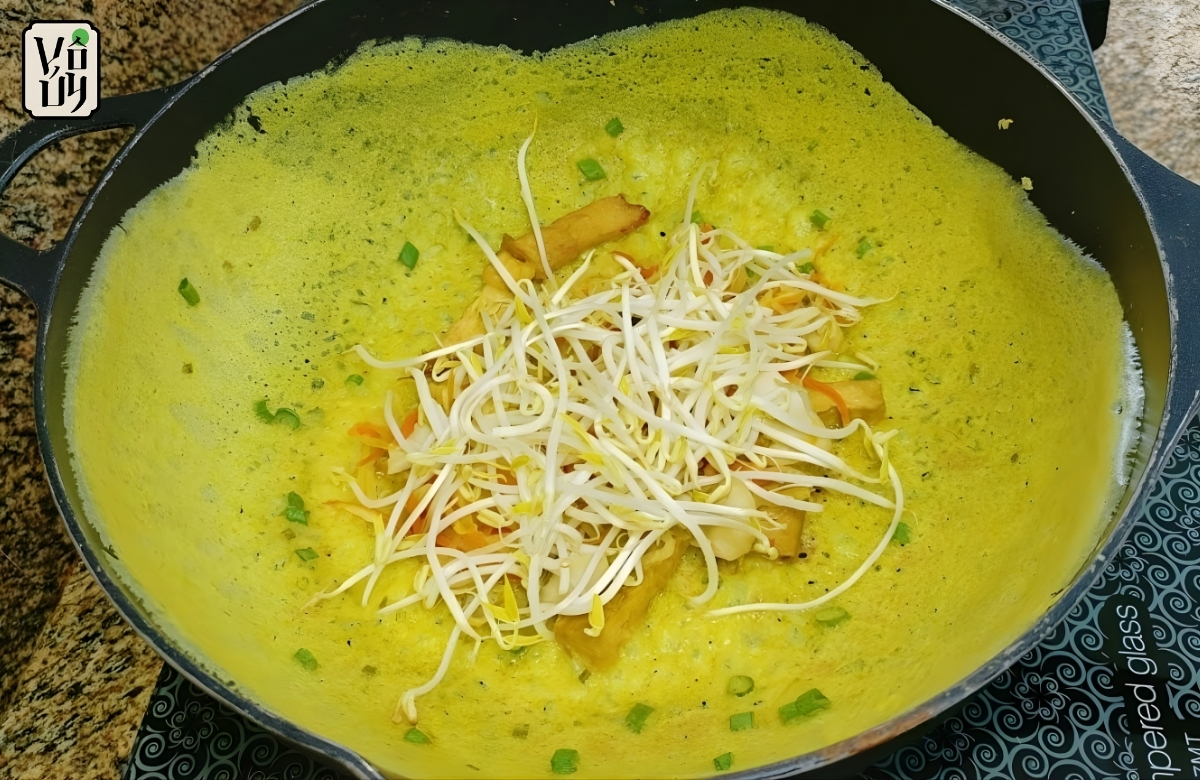 Đổ bánh xèo chay