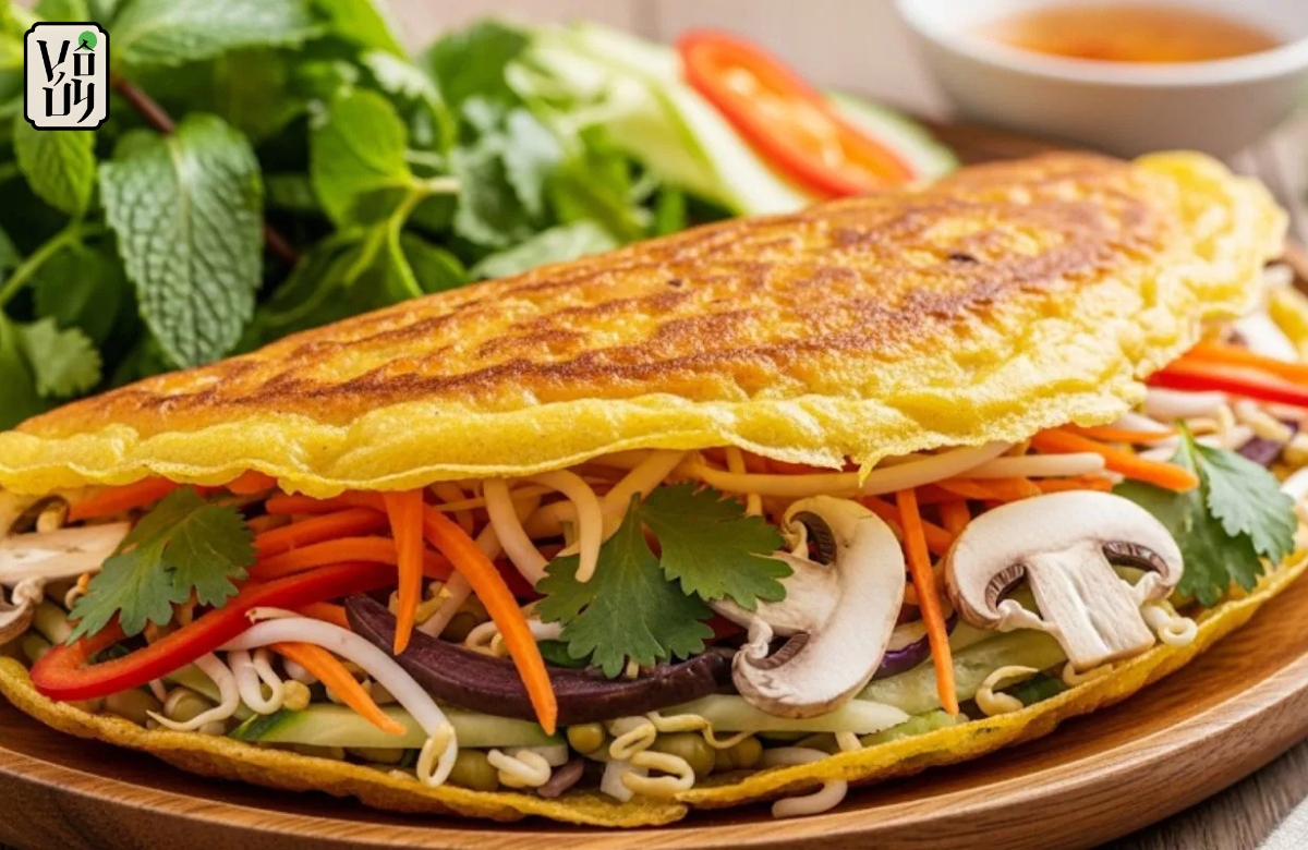 Mách bạn bí quyết làm bánh xèo chay thơm, ngon chuẩn vị