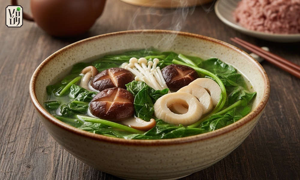 Canh mồng tơi nấu nấm - thanh ngọt tự nhiên, giàu dinh dưỡng