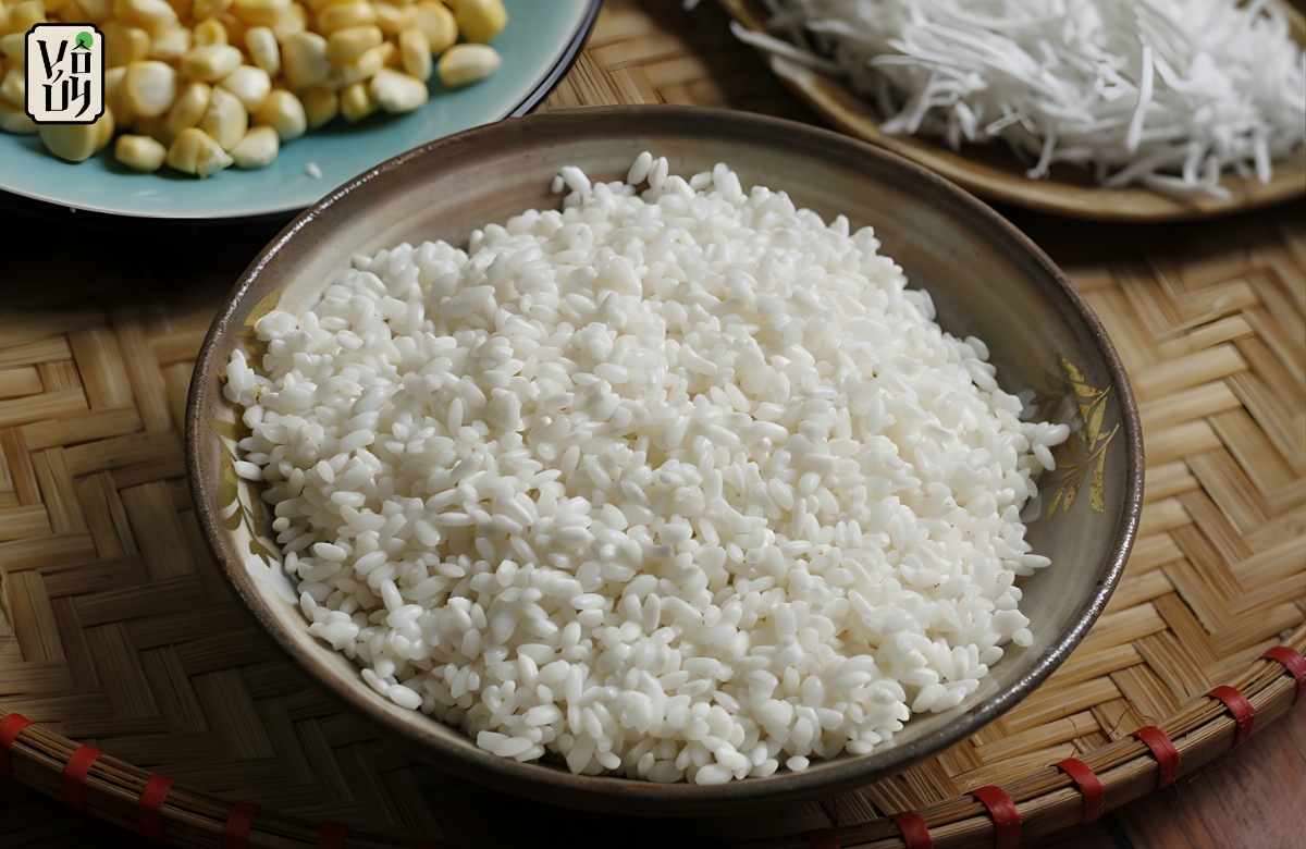 Ngâm nếp nấu xôi