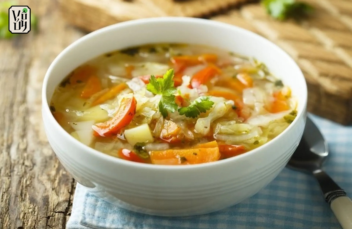 Súp chay - Món khai vị điển hình trong mâm tiệc chay