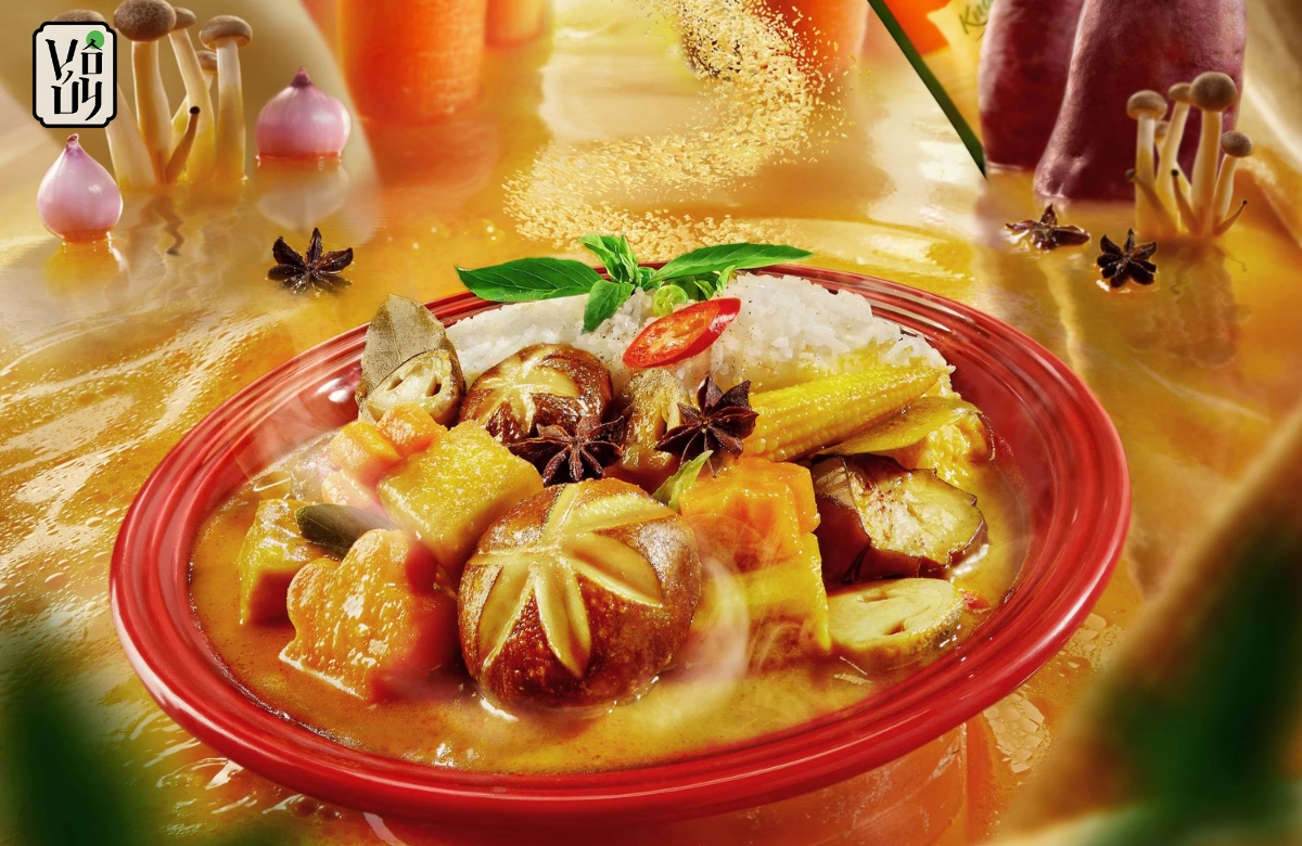 Vegetarian Curry with Bread