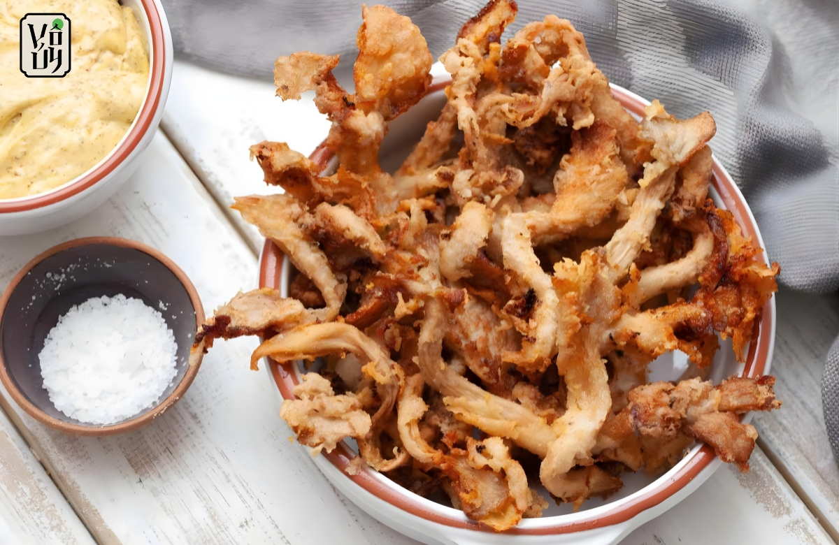 Cách làm nấm hải sản chiên giòn