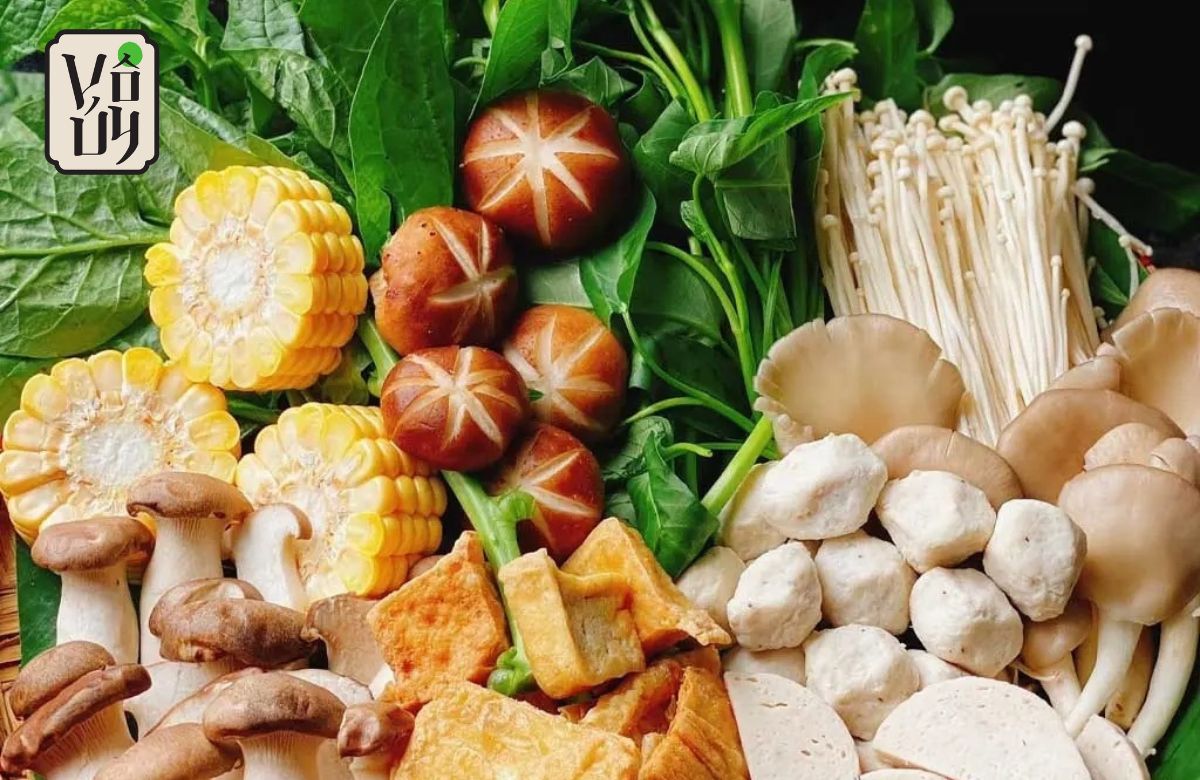 Ingredients for Mixed Mushroom Vegetarian Hot Pot