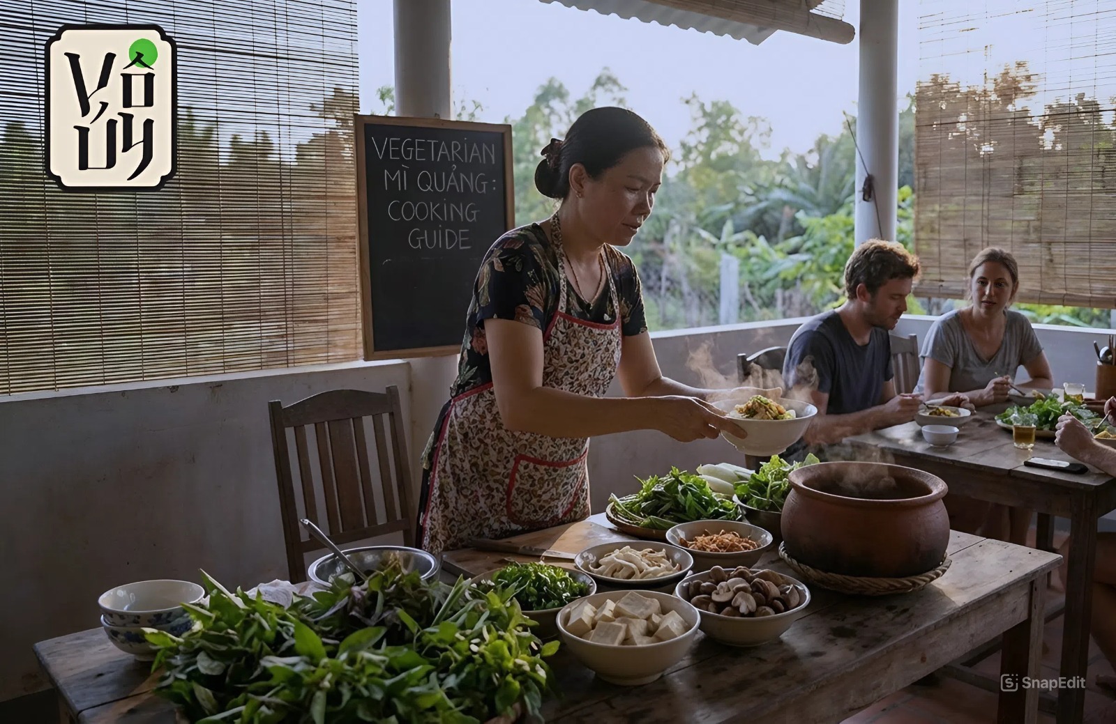 Hướng dẫn các bước nấu mì quảng chay ngon