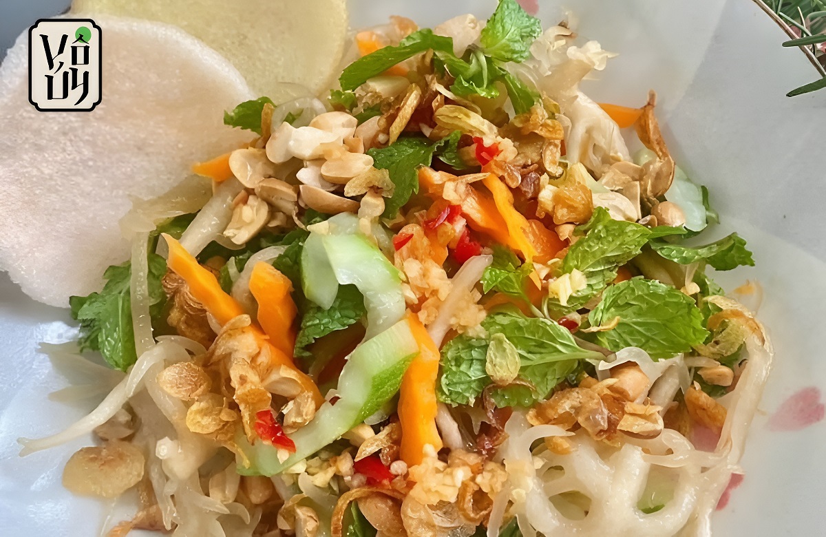 Công thức làm gỏi rong biển chay ngũ sắc