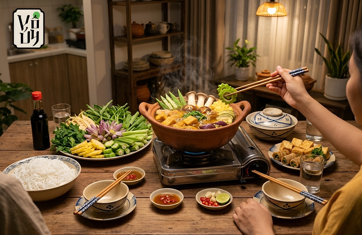 Mẹo hay để món lẩu mắm chay ngon hơn