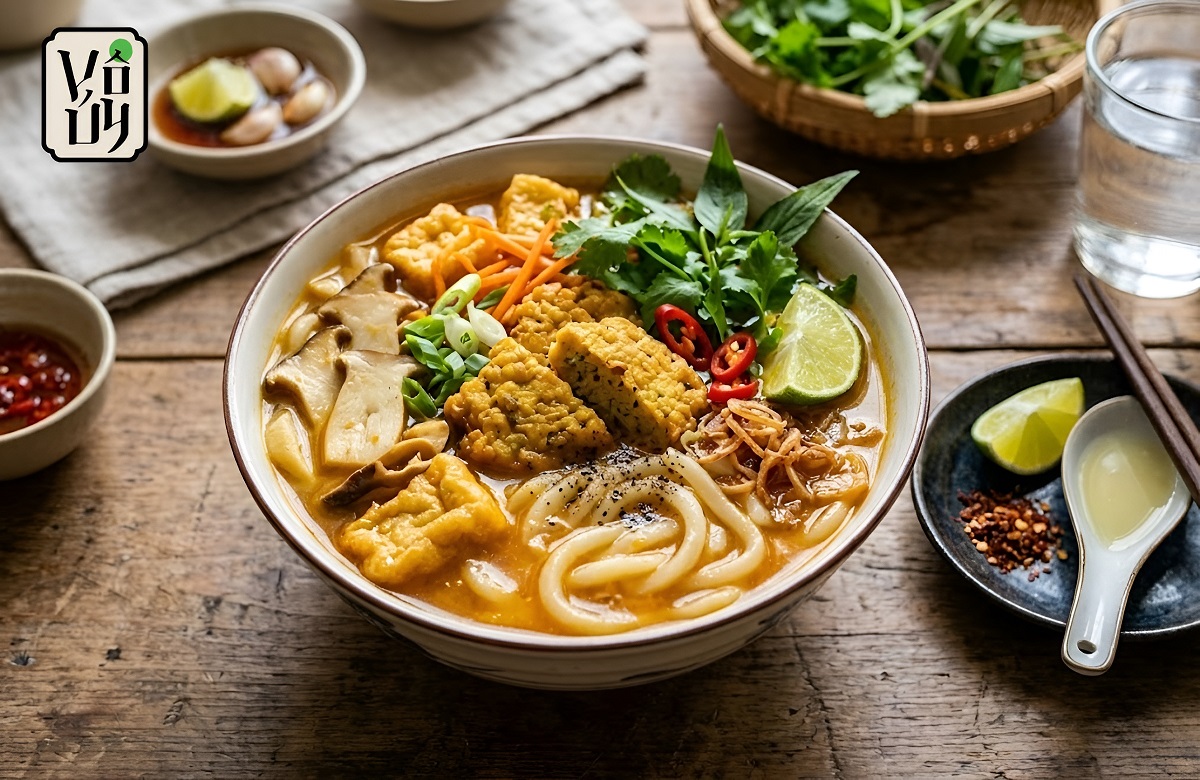 Bánh canh cua chay - Món ăn hấp dẫn cho ngày Rằm