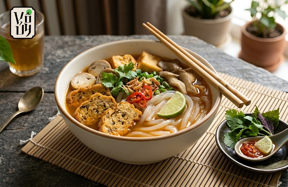 Mẹo nấu bánh canh chay không bị bở