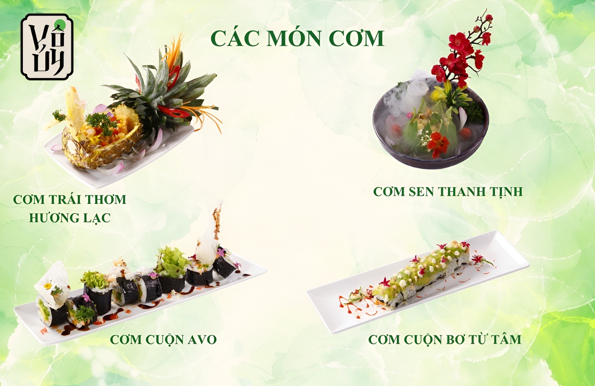 Những món ăn được yêu thích tại nhà hàng chay Vô Úy