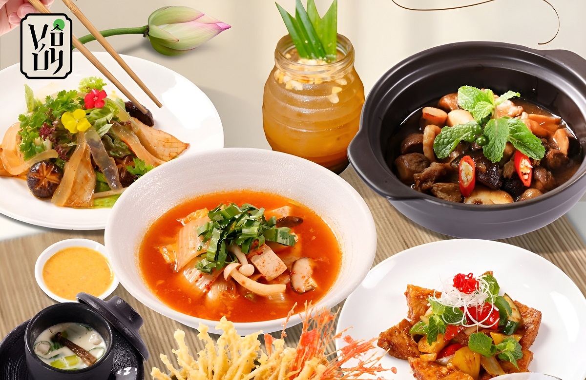 Thực đơn phong phú với nhiều món chay đặc sắc
