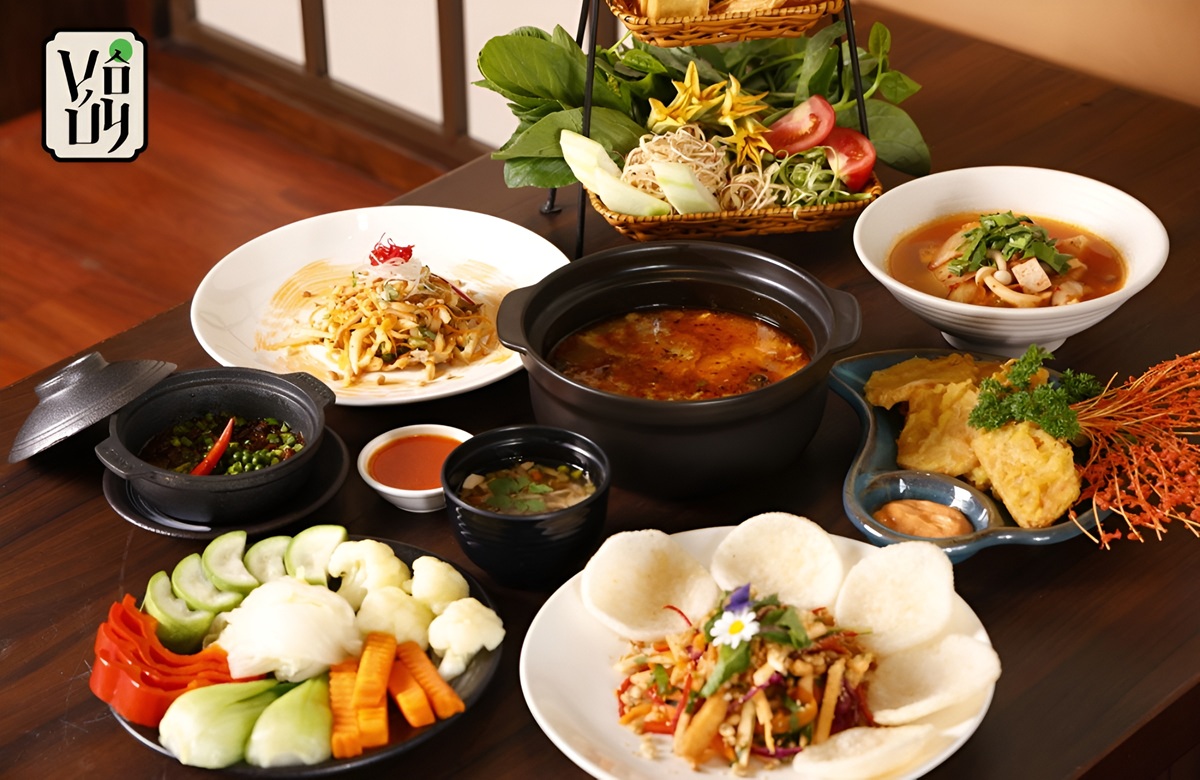 Trải nghiệm ẩm thực chay thanh đạm tại nhà hàng Vô Úy