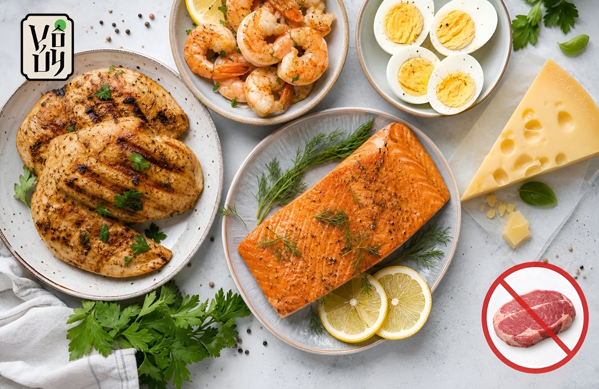 Chế độ ăn pescatarian không sử dụng thịt đỏ và thịt gia cầm