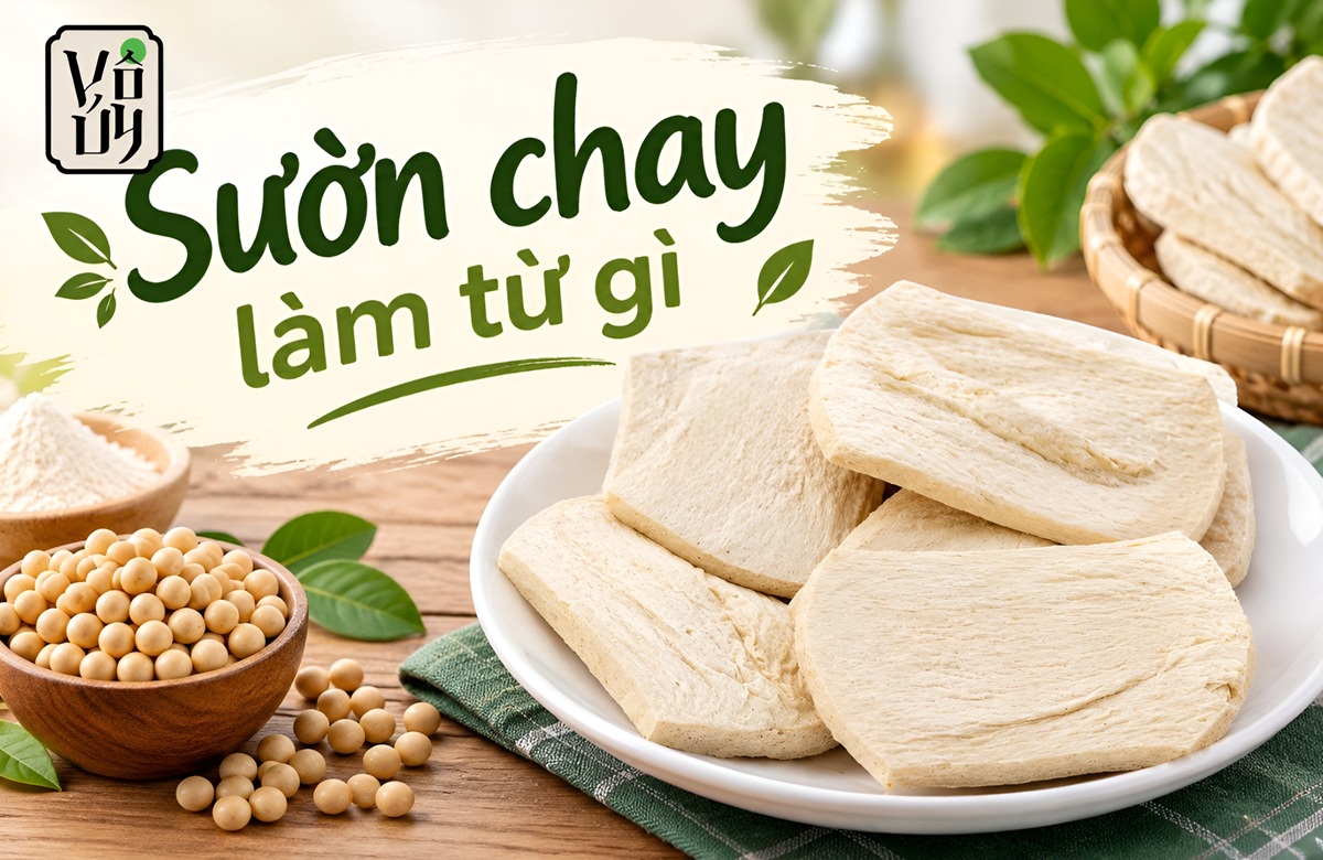 Sườn chay non làm từ gì?